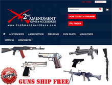 Tablet Screenshot of 2ndamendmentguns.com